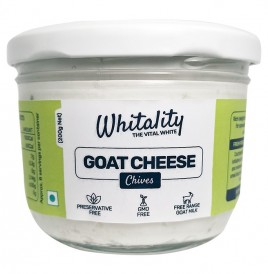 Courtyard Farms Whitality Goat Cheese Chives   Tub  200 grams